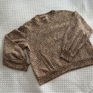 Abercrombie & Fitch Leopard Print Sweatshirt